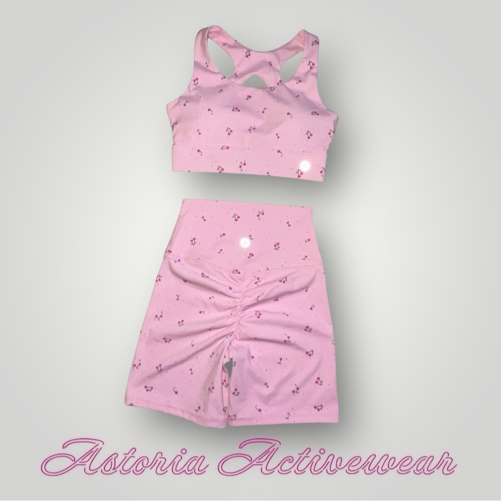 Astoria Activewear Cherry Blossom XS Pink Floral Activewear Set